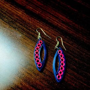 Lightweight Handmade paper earrings no more hurting ears with weight